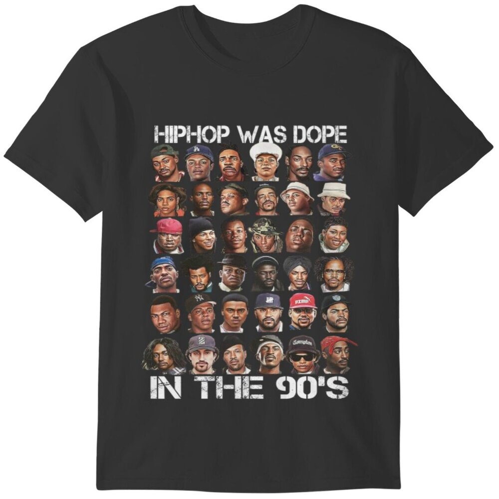 Hip Hop Was Dope In The 90s Old School Music Quote Retro Streetwear T-Shirt 103